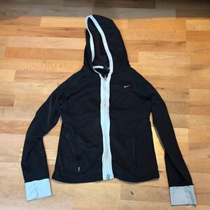 Nike Black and White Women's Hoodie